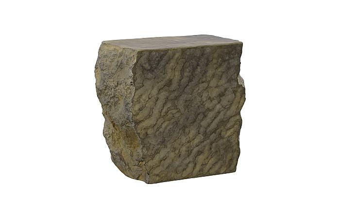 Cast Marble Stool, Faux Finish