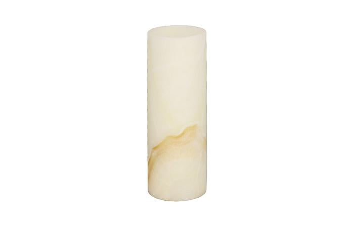 Onyx Lamp, Cylindrical, White