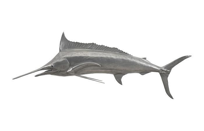 Blue Marlin Fish, Aluminum Finish
