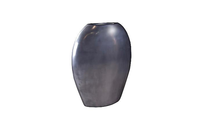 Pod Sculptural Vase, Polished Aluminum, LG