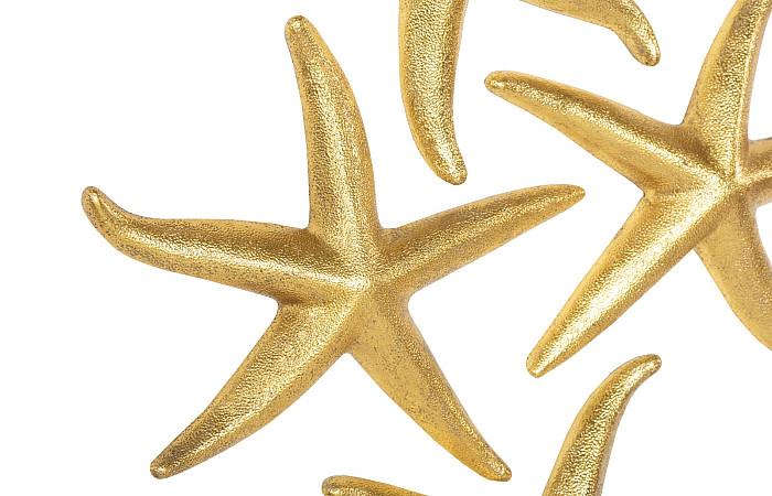 Starfish, Gold Leaf, Set of 4, MD