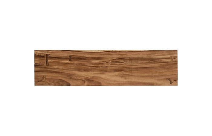 Atlas Console Table, Chamcha Wood, Natural, Metal