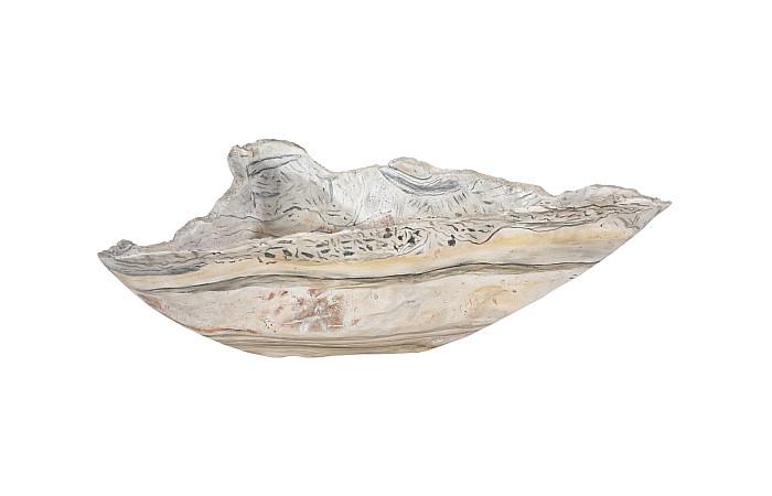 Cast Onyx Bowl, Faux Finish, Medium
