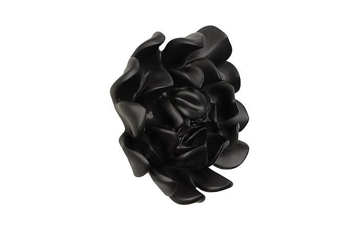 Topsy Turvy Succulent Wall Art, Smooth Matte Black