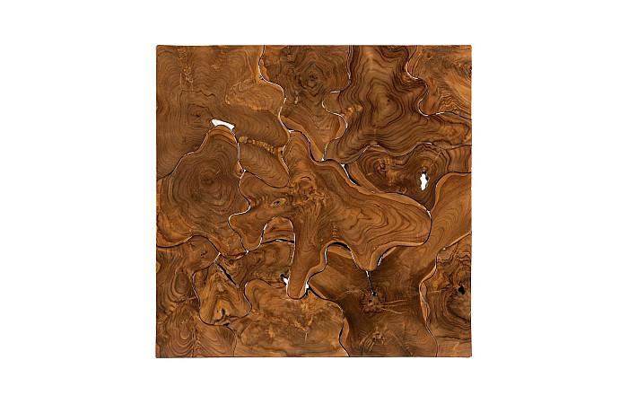 Teak Slice Coffee Table, Square