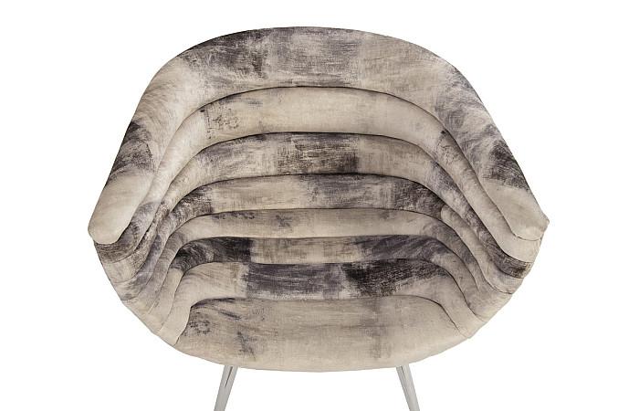 Nouveau Club Chair, Mist Gray, Stainless Steel Legs