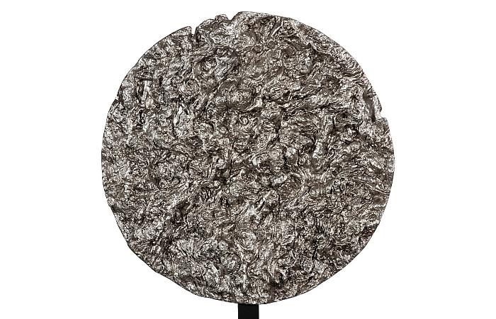 Cast Colossal Root on Stand, Antique Silver