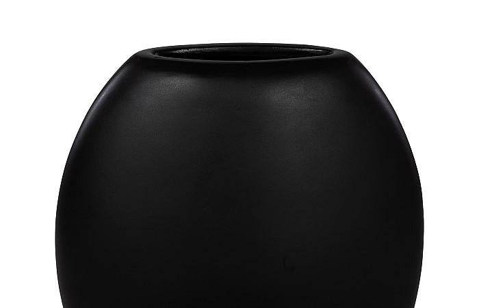 Pod Vase, Medium, Black Matte