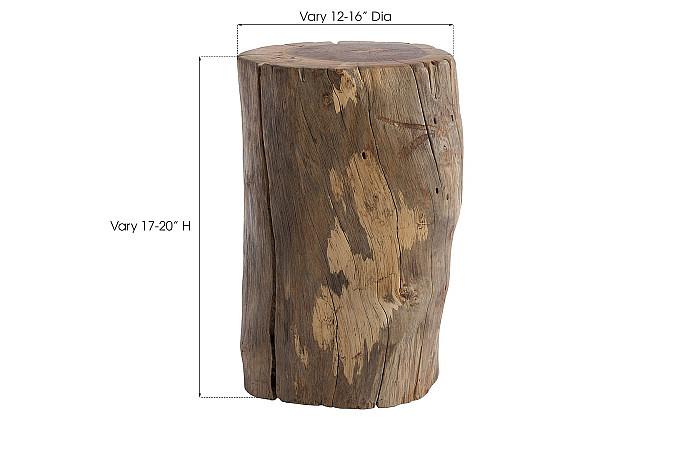 Stump Stool, Natural, Assorted