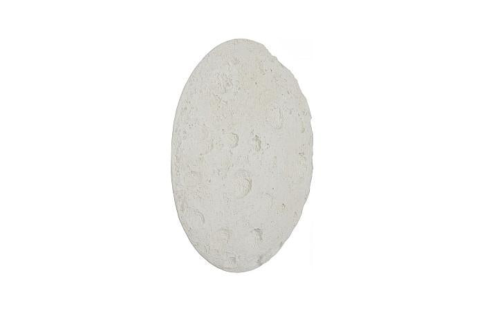 Crater Wall Art, 22", White Stone