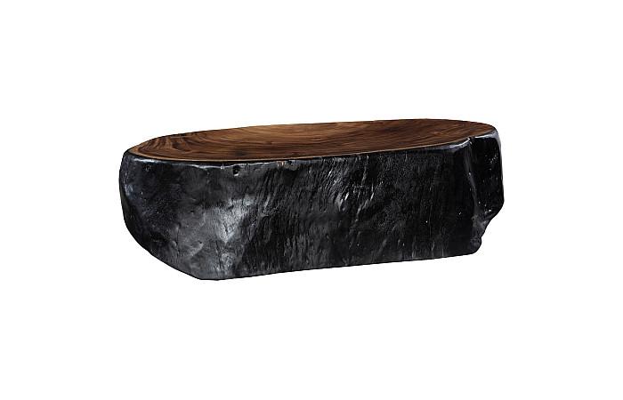 Atlas Coffee Table, Burnt Edges, Chamcha Wood/Metal, Natural