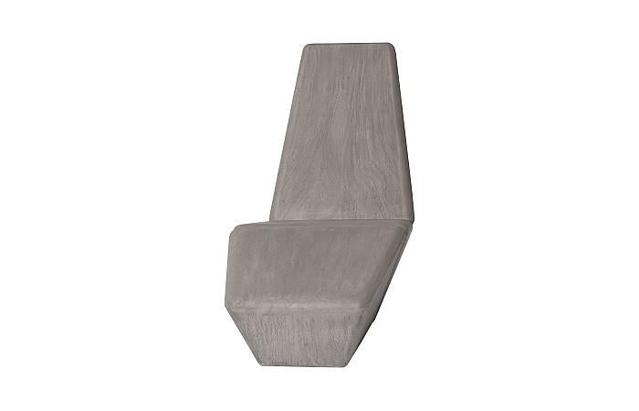 Monolith Lounge Chair, Merbau Wood, Gray