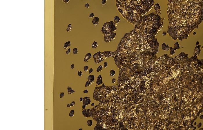 Splotch Wall Art, Square, Gold Leaf