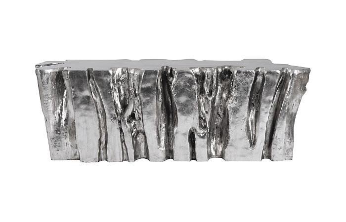 Freeform Root Bench, Silver Leaf