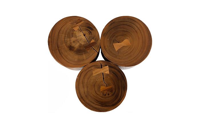 Triflora Side Table, Natural, Small