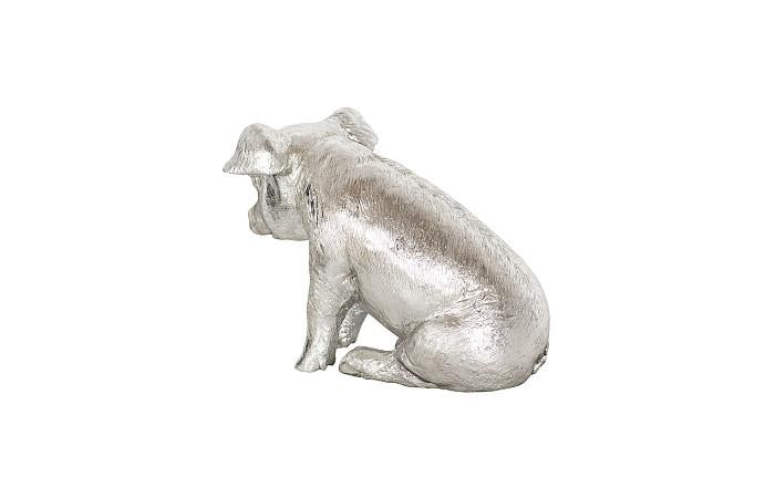 Sitting Piglet, Silver Leaf