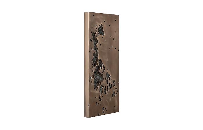 Splotch Wall Art, Rectangle, Bronze Finish