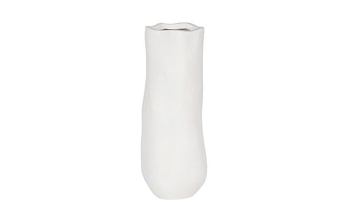Organic Tall Vase, White