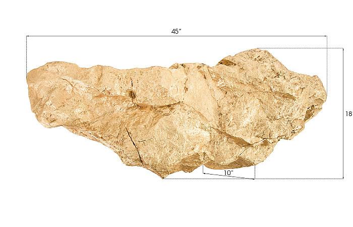 Boulder Shelf, Gold Leaf, LG