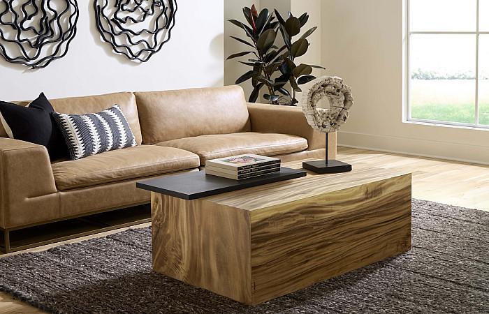 Plateau Coffee Table, With Shelf