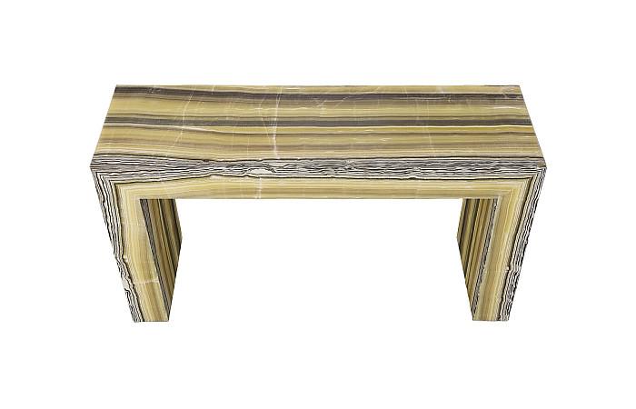Onyx Console Table, Illuminated, Zebra