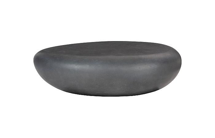 River Stone Coffee Table, Charcoal Stone, Large