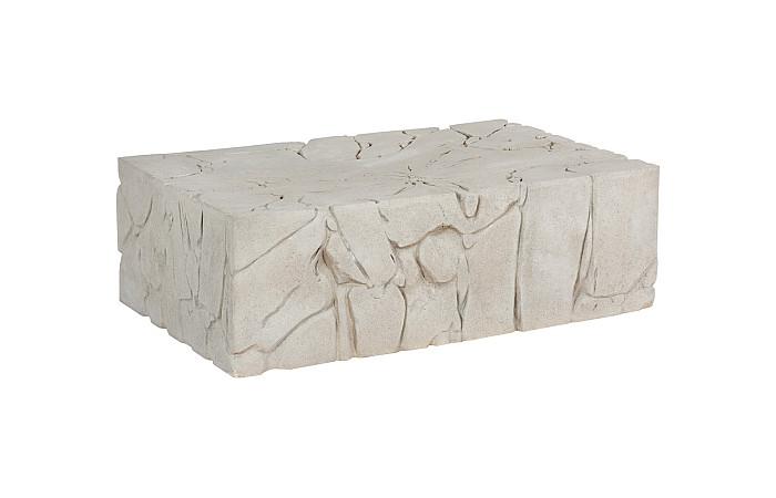Chunk Coffee Table, Rectangle, Roman Stone