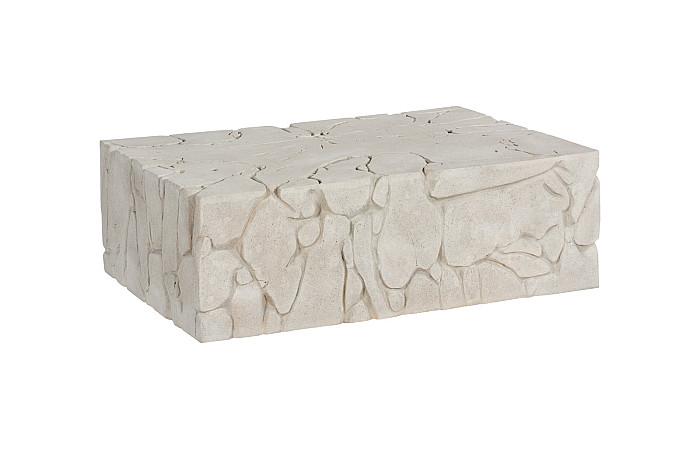 Chunk Coffee Table, Rectangle, Roman Stone