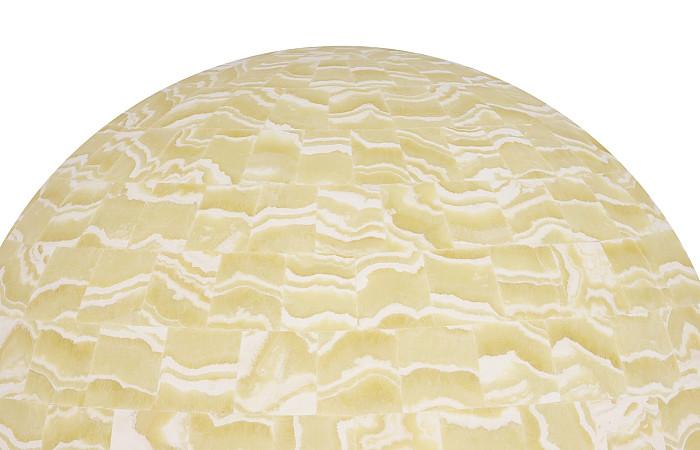 Onyx Lamp, Sphere, White