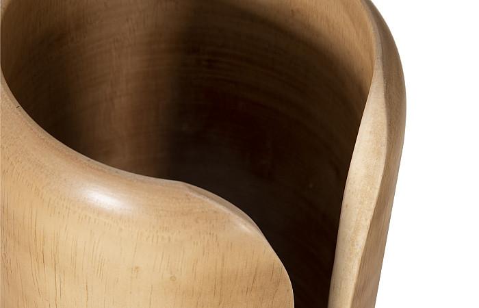 Interval Wood Vase, Natural, Small