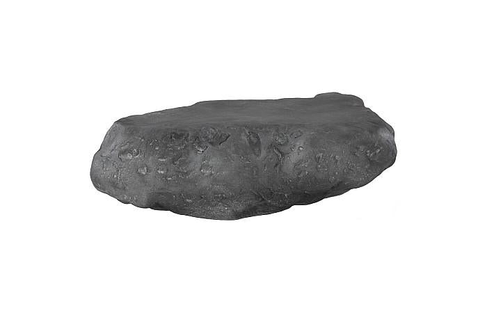 Cast Boulder Coffee Table, Charcoal Stone, Large