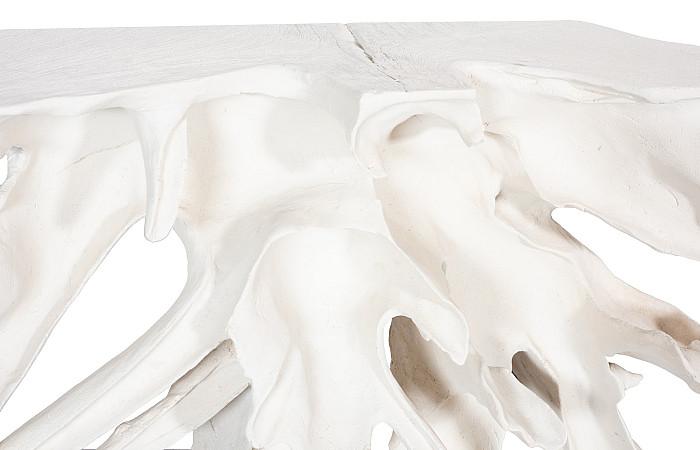 Contour Cast Root Console, White Stone