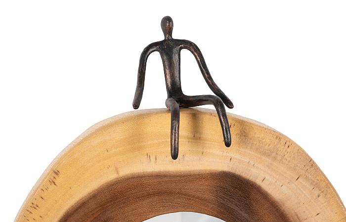 Atlas Cross Cut Mirror, Small, Full Man