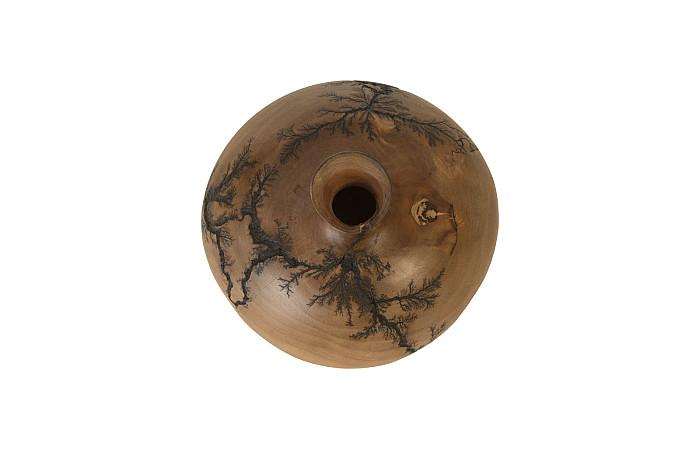 Lightning Vase, Mango Wood, Short