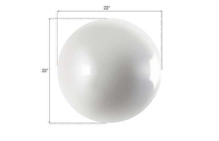 Ball on the Wall, Large, Pearl White