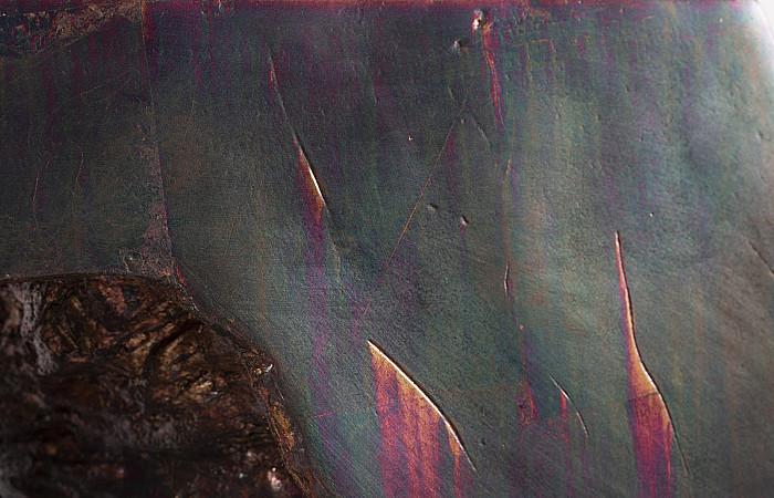 Plateada Hollow Console, Copper Patina Finish