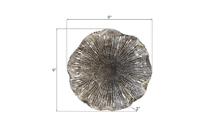 Lotus Wall Art, Silver/Black, SM