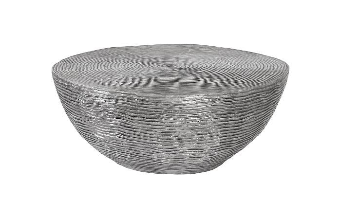 Ripple Coffee Table, Black/Silver, Aluminum