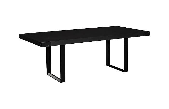 Industrial Concrete Dining Table , Black U Legs