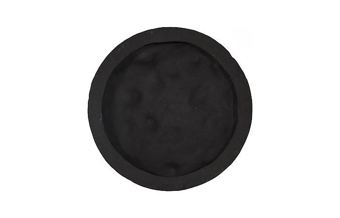 Crater Wall Art, 22", Black Stone