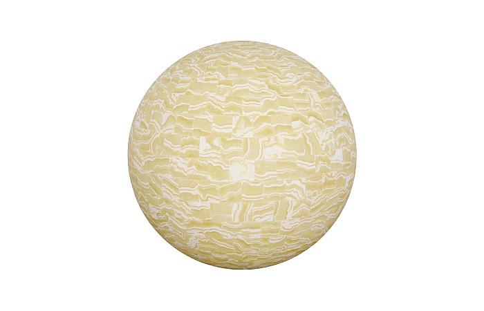 Onyx Lamp, Sphere, White