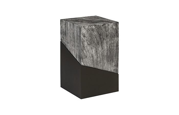 Geometry Side Table, Gray Stone