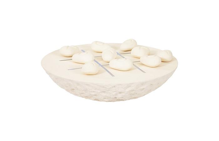 Tic-Tac-Toe Stone, Large, Off-White