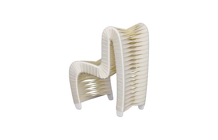 Seat Belt Chair, Kid Sized, White
