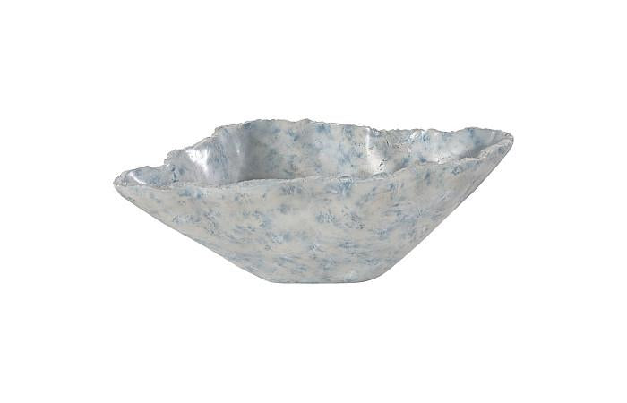 Cast Blue Onyx Bowl, Faux Finish, Narrow