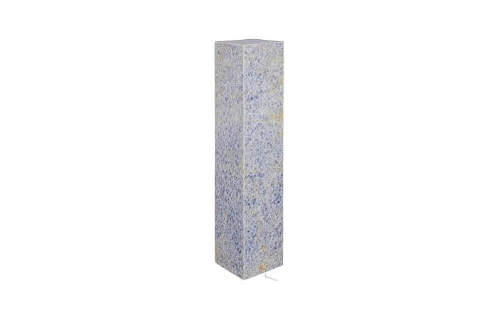 Onyx Lamp Pedestal, Square, Blue Calcite