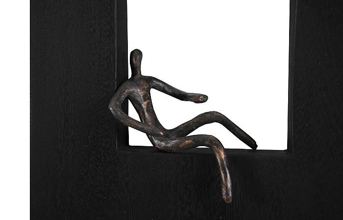 Atlas Wall Decor, Rectangle, Black