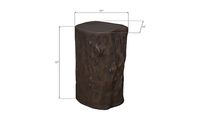 Log Stool, Bronze, SM