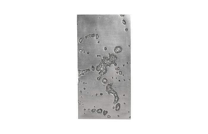 Splotch Wall Art, Rectangle, Silver Leaf