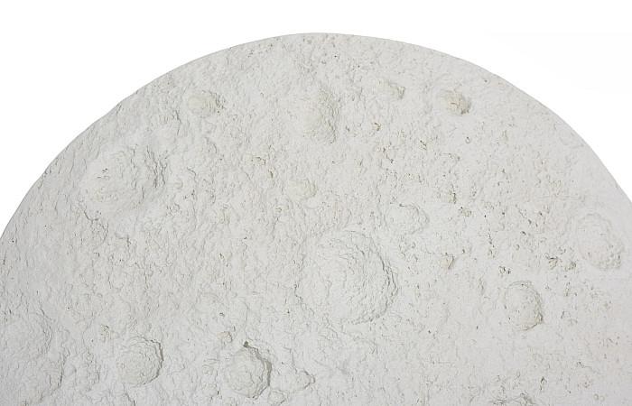 Crater Wall Art, 22", White Stone